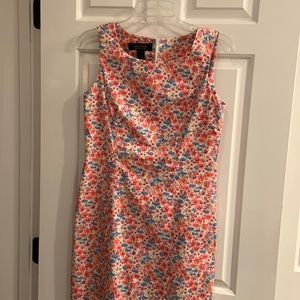 Brooks Brothers, small pink and blue flowered print dress
